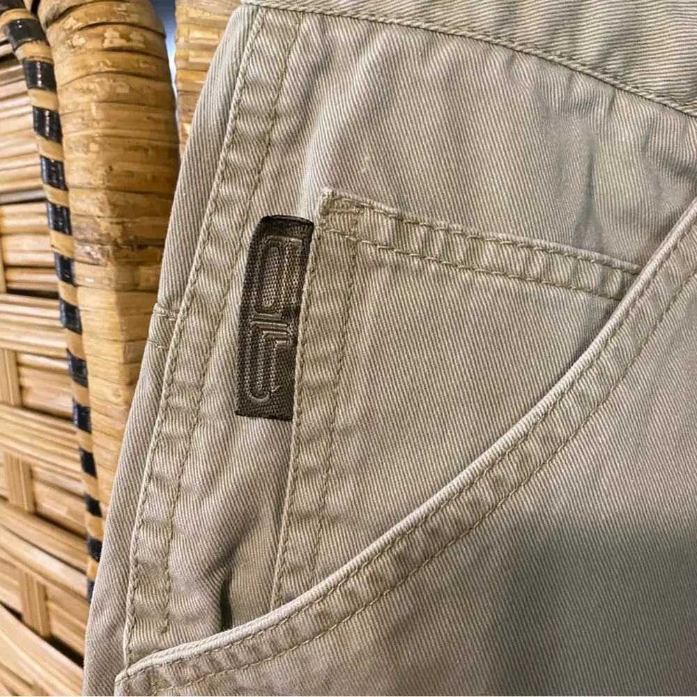 On the brink Men's Tan skater Shorts vintage y2k Tan 34 100% cotton carpenter